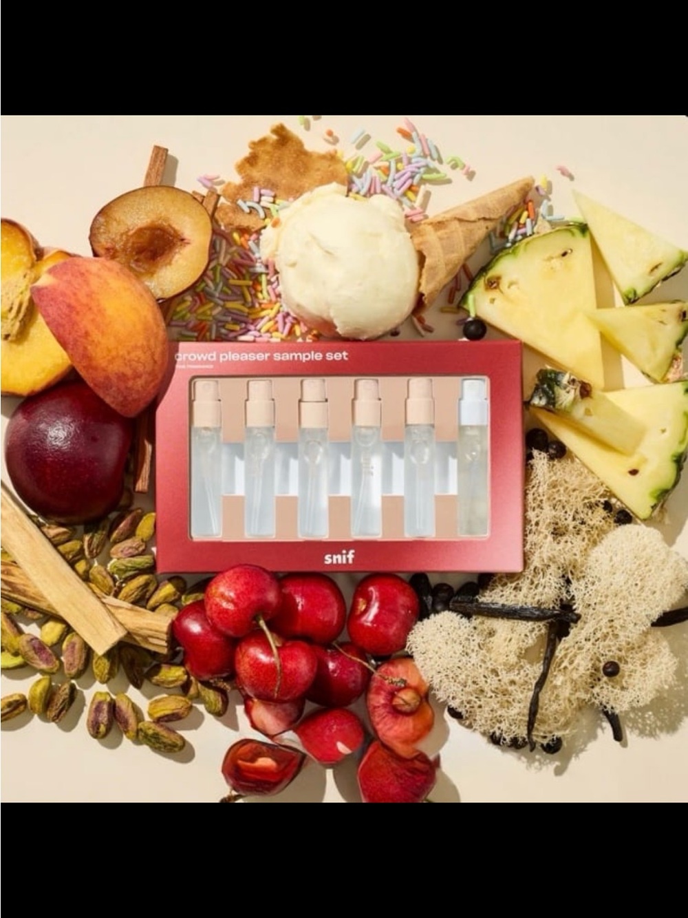 NEW 6pc Snif Crowd Pleaser E T Fragrance Clean Long Lasting Sampler Set